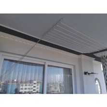 Empressco Yüksekliği Ayarlanabilen 5 Sıralı Beyaz Çamaşır Kurutma Askısı