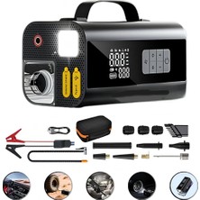 Euro Special Harvox  HV001 Jump Starter Süpürgeli Akü Takviye Cihazı 10 In 1 | 18000 Mah Kompresörlü Powerbank