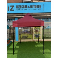 İkiz Aksesuar 2x2  Bordo Katlanabilir Gazebo Çadır