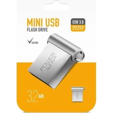 TeknoKapsül Powerway 32GB USB 3.0 Metal Mini Flash Bellek