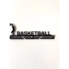 Empressco Madalya Askısı / Askılığı - Basketbol / Basketbolcu (Texture Siyah Boyalı)