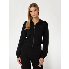 Guess Kadın Siyah New Allie Logolu Sweatshirt