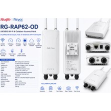 Reyee RG-RAP62-OD Dış Ortam Access Point, AX3000, 1 Gıgabit Ethernet Port, IP65