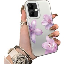 HONTINGA Infinix Smart 10 ile Uyumlu Kılıf Silikon Kenar Sert Arka Kamera Koruyucu Basitlik Anti Düşme Kamera Sevgili Çift Kılıf Güzel Çiçekli Kılıf Desen Couple Telefon Kılıfı K1-1794