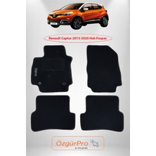 Rizline Renault Captur  2013-2020 Araca Özel Halı Paspas Klipsli