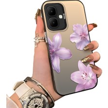 HONTINGA Infinix Smart 10 ile Uyumlu Kılıf Silikon Kenar Sert Arka Kamera Koruyucu Basitlik Anti Düşme Kamera Sevgili Çift Kılıf Güzel Çiçekli Kılıf Desen Couple Telefon Kılıfı K1-1794