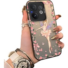 HONTINGA Vivo V60 5g ile Uyumlu Kılıf Silikon Kenar Sert Arka Kamera Koruyucu Basitlik Anti Düşme Kamera Sevgili Çift Kılıf Kız Desen Couple Telefon Kılıfı K1-1793