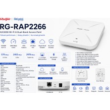 Reyee RG-RAP2266 Wifi 6 10/100/1000 Iç Ortam Access Point - Dual-Band, AX3000.