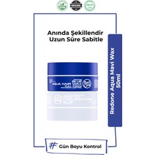 Redone Aqua Wax Mavi Seyahat Boy 50 ml | Güçlü Tutuş ve Doğal Parlaklık