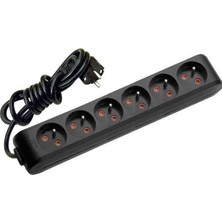 Viko Multi-Let Altılı Grup Priz Ups 2 Metre Siyah (Çocuk Korumalı) 90130602
