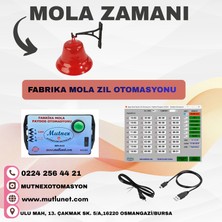Mutnex V6 Fabrika Mola Paydos Zil Otomasyonu Kampana Dahil