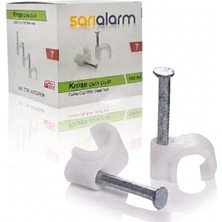 SARIALARM Oltra - Kablo Kroşe Çelik Çivili No:7 100'LÜ Paket