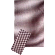 Universal Zefir Desen Sofra Bezi Masa Örtüsü 170 x 170 cm Bordo