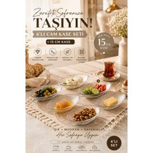 Porsima Viko 4473 6'lı Oval Cam Kase Seti 15 cm – Çerezlik, Reçellik, Kahvaltılık ve Sosluk