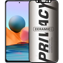 Bzontech Xiaomi Redmi Note 10 Pro Uyumlu Hayalet Ekran Koruyucu Mat Seramik Gizli Privacy