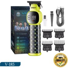 VGR Voyager V-185 Profesyonel Saç Sakal Tıraş Makinesi 6500 Rpm Seramik ve Çelik Bıçaklı Çizim Makinesi