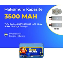 Ümit Maker Tefal Serie 40 RG7267 3500 Mah 14.4V Robot Süpürge Batarya