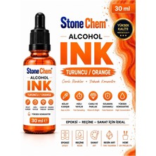 Stonechem Alcohol Ink Turuncu 30 ml – Epoksi Reçine, Resin Art ve Alkol Mürekkebi Boyası