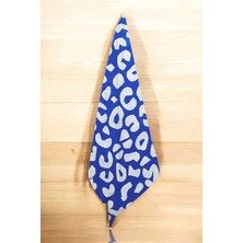 Universal Banyo Havlusu Wild Blue 90X150 cm Desenli Mavi-Beyaz %100 Pamuklu