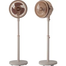 TeknoKapsül Everest FAN13 Olympos Air Krem/gold 10" 80W 3 Hız Kademeli 2000RPM Çift Motorlu Retro Vantilatör