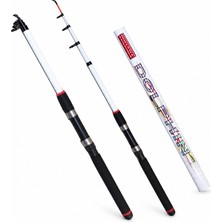 Fishack Teleskopik Olta Kamışı - Dolphin - 300CM 50/150 gr - Beyaz