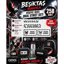 Ceres Studio Beşiktaş Taraftar Etiketi Okul Etiketi Defter Etiketi Kalem Etiketi Kişiye Özel Suya Dayanıklı