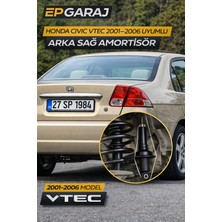 EP Garaj Otomotiv Honda Civic Vtec 2001-2006 Model Uyumlu Arka Sağ Amortisör