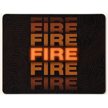 ORYN Frequency / Fire Edition | 40x30cm Gaming Mousepad - (3mm Kalınlık)