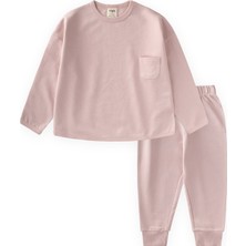 Cigit Sweatshirt Takım 2-7 Yaş Pudra Pembe