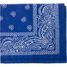 Zero Land Spt-Gld Çini Desenli Bandana 50X50 Mavi