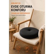 Kırlent Ev Visco Ortopedik Oturma Simidi – Ağrı Karşıtı Destek Yastığı – Hemoroid Oturma Minderi