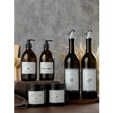 Empressco 3lü Set 6 Parça Cam 2li 750ML Yağdanlık Cam Amber 300ML 2li Sıvı Sabunluk 2li Amber Pamukluk Yağlık