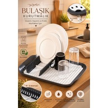 Porsima 1213 Çok Amaçlı Bulaşık Tepsisi Beyaz Plastik Durulama Matı Tezgah Üstü Kurutmalık