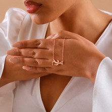 Takı Ustası Kişiye Özel Arapça Isim Kolye – 925 Ayar Orjinal Gümüş 14 Ayar Sarı Altın, Pembe Altın Kaplama & Gümüş Renk