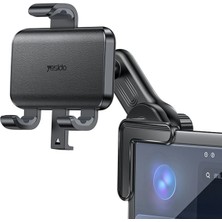 TeknoKapsül Yesido C250 360 Derece Ayarlanabilir Araç Carplay Ekranına Sabitlenen Araç Telefon Tutucu - Siyah
