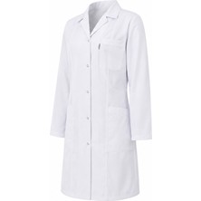 Beyaz Doktor Eczacı Öğretmen Önlüğü, Uzun Boy, Düz Yaka