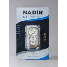 Nadir Gold 50 Gram Gümüş Külçe