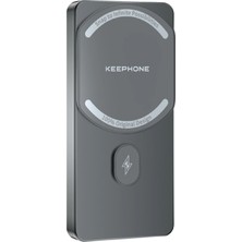 TeknoKapsül Keephone PB36 Magcube 5.000 Mah Type-C 20W Pd Magsafe Destekli Powerbank - Koyu Gri
