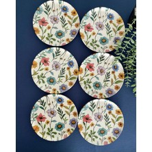 Empressco Flora 20 cm 6 Adet Servis Pasta Tabağı