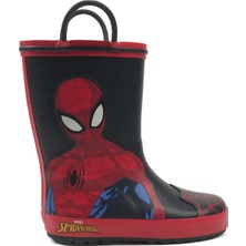 Spiderman Mels.p Siyah Erkek Çocuk Yağmur Çizmesi