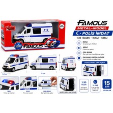 Vardem 🚓 Famous Metal Model Polis Imdat Aracı 1:30 Ölçek