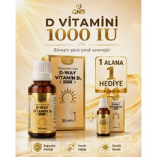 D-Way Vitamin D3 1000 Iu Sprey 30 ml 1 Alana 1 Hediye Set