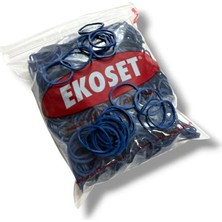 Ekoset 500 Adet Mavi Küçük Paket Lastiği 40MM