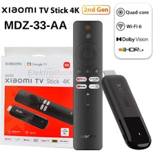Xiaomi Tv Stick 4K 2nd Gen Mdz-33-Aa 2. Nesil Dolby Vision & HDR10+ (Xiaomi Türkiye Garantili)
