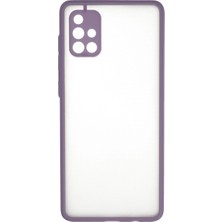 TeknoKapsül Newface Samsung Galaxy A71 Kılıf Montreal Silikon Kapak - Mor