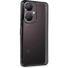 TeknoKapsül Newface Vivo Y27 Kılıf Razer Lensli Silikon - Siyah
