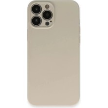 TeknoKapsül Newface Apple Iphone 13 Pro Kılıf Nano Içi Kadife Silikon - Bej