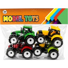 Prestij Oyuncak 🚜 Model Toys 4’lü Oyuncak Traktör Seti