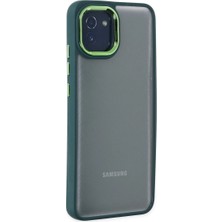 TeknoKapsül Samsung Galaxy A03 Kılıf Dora Kapak - Haki Yeşil