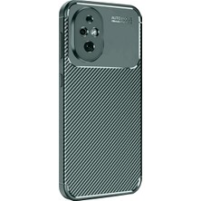 TeknoKapsül Newface Honor 200 Kılıf Auto Focus Karbon Kapak - Koyu Yeşil